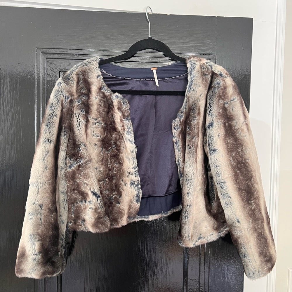 Free People Faux Fur Jacket